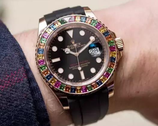 Luxury UK Rolex Yacht-Master 116695ATS Replica With Colored Gemstones Bezels 