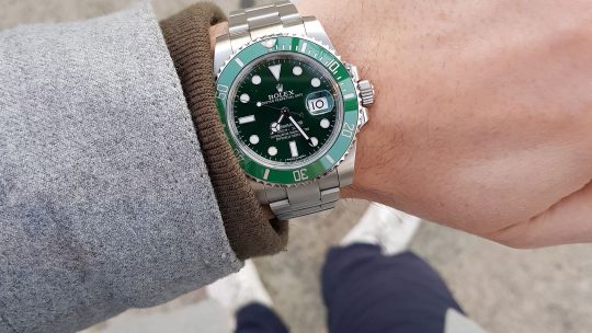 Water Resistant UK Sale Rolex Submariner 116610LV Automatic Replica Watch With Green Dial For Men