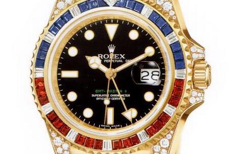 Ex-Man Utd Star Cristiano Ronaldo Wears Perfect Rare £114,000 Gold Replica Rolex Watches UK Set With Rubies And Sapphires