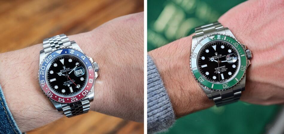 Swiss Cheap Rolex Submariner vs. GMT Master II Fake Watches UK: Small Differences, Difficult Decision