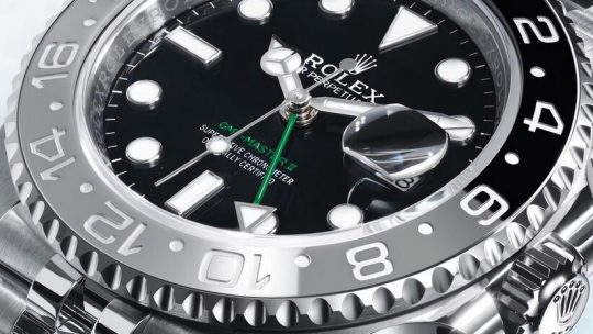 The Best Quality Swiss Replica Rolex GMT-Master II Watches UK With Grey And Black Ceramic Bezel