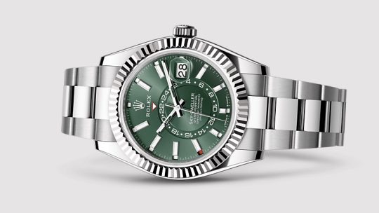 A Tale Of Two Best Quality Online Rolex Replica Watches UK: Daytona With Green Dial And Sky-Dweller With Mint Green Dial