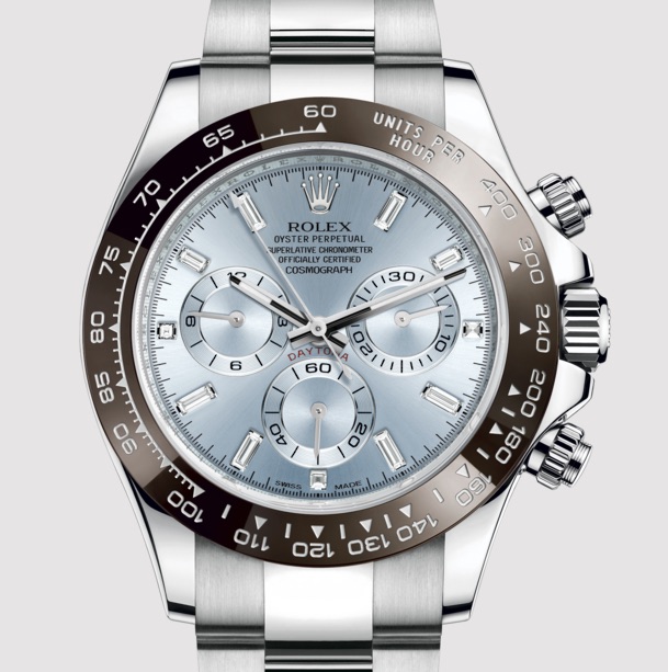 The UK Luxury Swiss Platinum Replica Rolex Daytona Watches With Ice-Blue Dial And Diamond Hour Markers: A Masterpiece Of Luxury