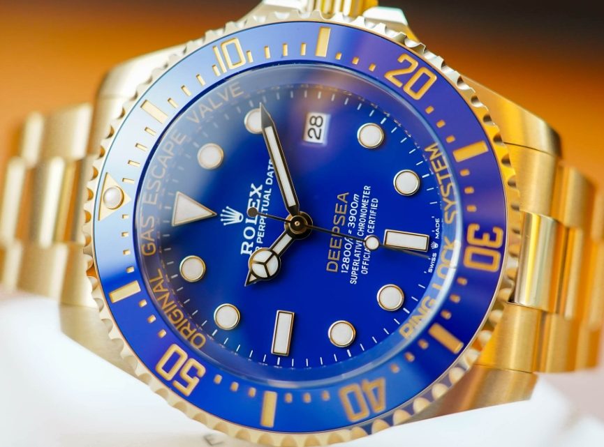 Making Sense Of The Yellow-Gold 1:1 Replica Rolex Deepsea 136668LB Watches UK, A Diving Weight For The Wrist